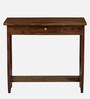 Gafieira Sheesham Wood Study Table in Scratch Resistant Rustic Teak Finish