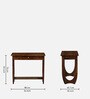 Gafieira Sheesham Wood Study Table in Scratch Resistant Rustic Teak Finish