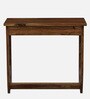 Gafieira Sheesham Wood Study Table in Scratch Resistant Rustic Teak Finish