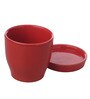 Red Cermaic Glazed Table Top Planter