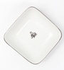 Gaj 250 ml White Porcelain Dinner Bowl (Set of 4)