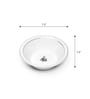 Gaj 580 ml White Porcelain Serving Bowl