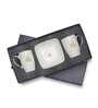 Gaj Gold rim 2 Mugs & 2 Square bowl (curved shape) Set of 4