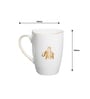 Gaj Gold rim Mug 230ml Set of 2