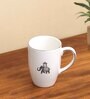 Gaj Platinum rim 2 Mugs & 2 Square bowl (curved shape) Set of 4