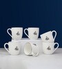 Gaj Platinum rim Mini Sip Set of 6