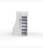 Galaxy Glide Bunk Bed With Drawers Storage & Ladder In Blue Color