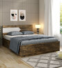 Galaxy King Size Bed with Storage In Choco Oak Colour