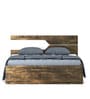 Galaxy King Size Bed with Storage In Choco Oak Colour