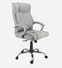 Galaxy Leatherette HB Executive Chair In Grey Colour