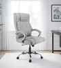 Galaxy Leatherette HB Executive Chair In Grey Colour