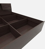 Galene King Size Bed in Wenge Finish with Headboard & Box Storage with 1 BedSide Table