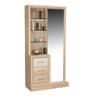 Galileo Dresser with Hidden Mirror Storage in Beige Colour