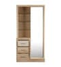 Galileo Dresser with Hidden Mirror Storage in Beige Colour