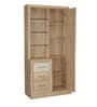 Galileo Dresser with Hidden Mirror Storage in Beige Colour