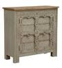 Galina Solid Wood Cabinet In Grey & Natural Colour
