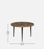 Galison Coffee Table In Golden Finish