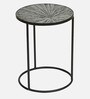 Galison Metal End Table In Black Colour