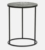 Galison Metal End Table In Black Colour