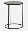 Galison Metal End Table In Black Colour