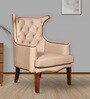 Gallery Chester Wing Chair in Dark Beige Colour