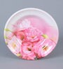 Pink Round Flora High Grade Melamine Serving Quarter Plates
