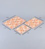 Multicolor Melamine Rectangle (Set of 3) Serving Trays