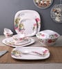 Lavish Blossom Melamine 40 Pcs Dinner Set