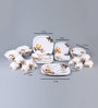Lavish Gold Melamine 40 Pcs Dinner Set