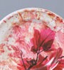 Red Flora Round High Grade Melamine Serving Quarter Plates