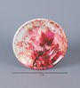 Red Flora Round High Grade Melamine Serving Quarter Plates