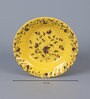 Yellow Floral Melamine Quarter Plates