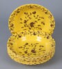Yellow Floral Melamine Quarter Plates