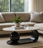 Gallo Faux Metal Coffee Table In Black Pvd Finish