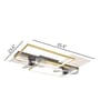 Gallop Gold Aluminium and Acrylic LED Smart Fan Chandelier