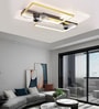 Gallop Gold Aluminium and Acrylic LED Smart Fan Chandelier