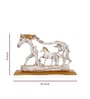 Galloping Horse White Resin Figurine