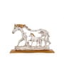 Galloping Horse White Resin Figurine