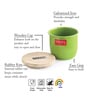 Galvanized iron 250 ml Green Airtight Storage Container (Set of 6)