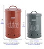 Galvanized Steel Multicolour Airtight Container (Set of 2 )