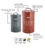 Galvanized Steel Multicolour Airtight Container (Set of 2 )