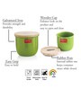 Galvanized Steel Green Airtight Container (Set of 2 )