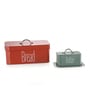Galvanized Steel 0.5ml Multicolour Airtight Container (Set of 2 )