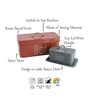 Galvanized Steel 0.5ml Multicolour Airtight Container (Set of 2 )