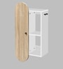 Gama Multipurpose Wall Mounted Storage Cabinet In Oak & White finish