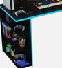 Gaming Table In Black And Blue Finish