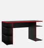 Gaming Table In Black And Red Finish