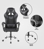 Gaming Gaming Chair in Grey & Black Colour