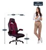 Gaming Executive Chair In In Black & Maroon Colour