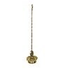 Ganesh Design Golden Brass Chain Hanging Lamp